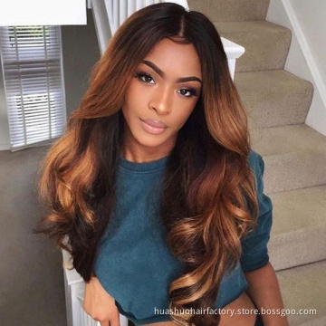 Single Donor Virgin Light Color Indonesian Body Wave Two Tone Ombre Colored Hair Weave Bundles
